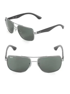 商品Ray-Ban|60MM Square Sunglasses,价格¥677,第1张图片