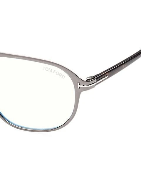 商品Tom Ford|Metal Blue Filter 55MM Navigator Sunglasses,价格¥3472,第3张图片详细描述