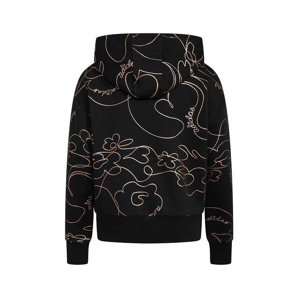 商品Adidas|Big Girls Long Sleeve Printed Script Pullover Hoodie,价格¥150,第5张图片详细描述