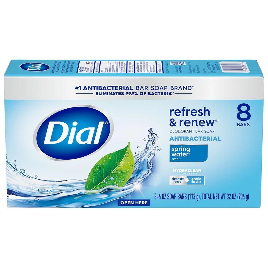 商品Dial|Antibacterial Bar Soap Spring Water,价格¥74,第2张图片详细描述