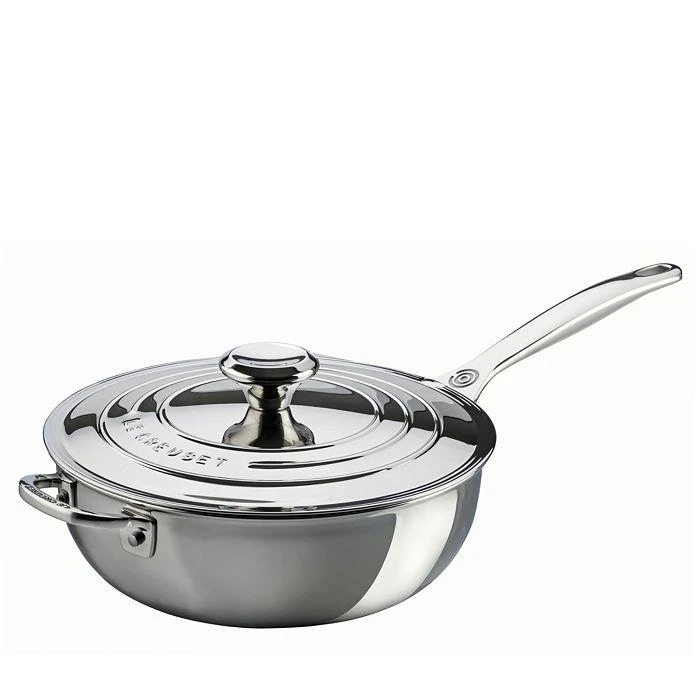 商品Le Creuset|Stainless Steel 3.5-Quart Saucier Pan With Lid,价格¥1713,第1张图片