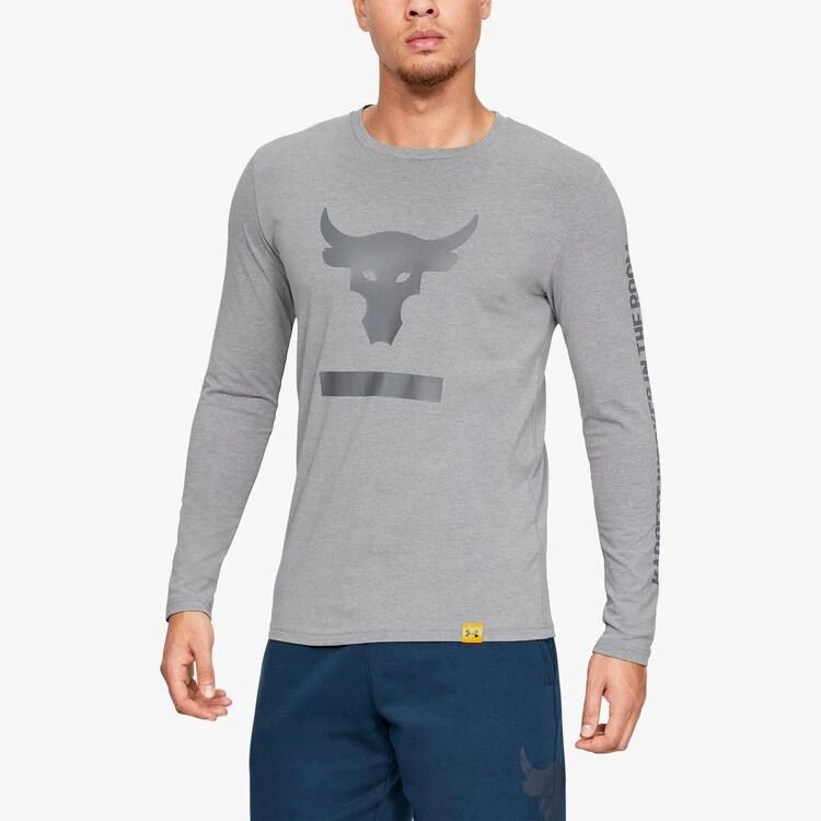 商品Under Armour|Under Armour Project Rock Hardest Long Sleeve - Men's 卫衣,价格¥225,第1张图片