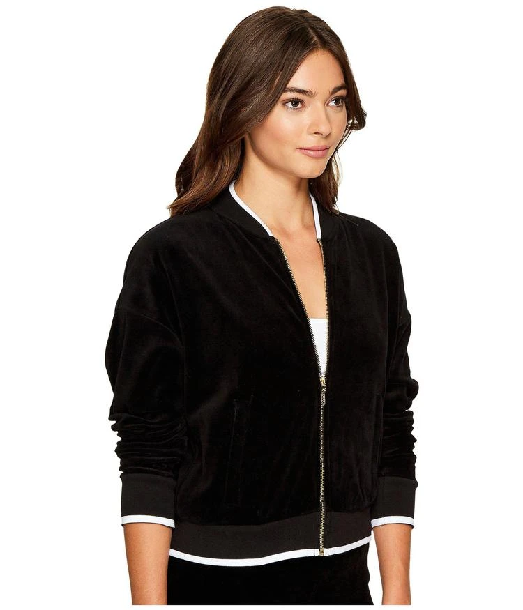 商品Juicy Couture|Velour Ruched Sleeve Jacket,价格¥256,第4张图片详细描述