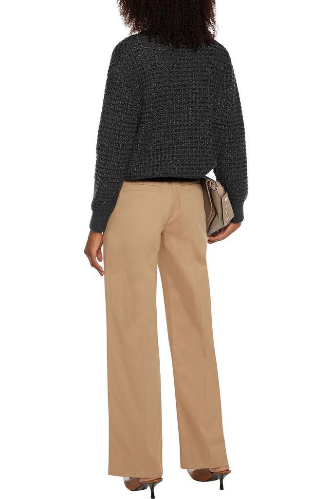 商品Brunello Cucinelli|Belted cotton-blend twill straight-leg pants,价格¥3335,第5张图片详细描述