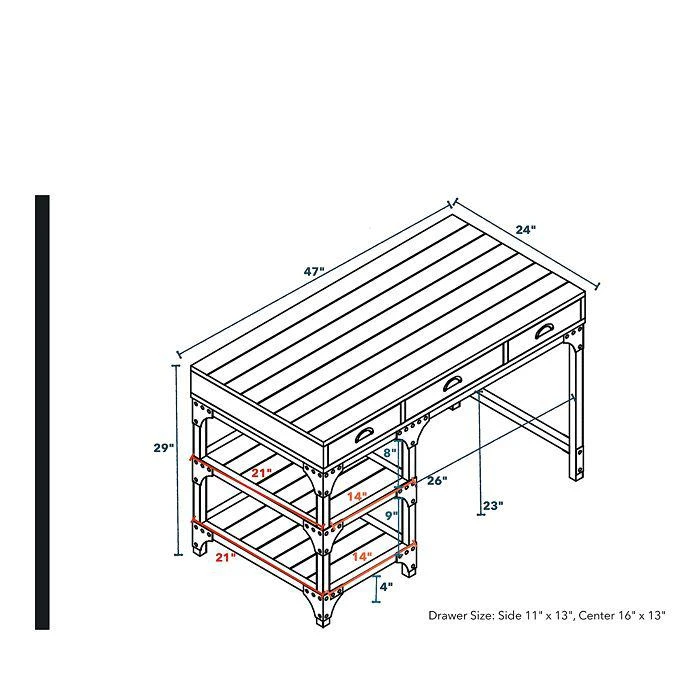 商品Sparrow & Wren|Gorden Desk,价格¥7781,第3张图片详细描述
