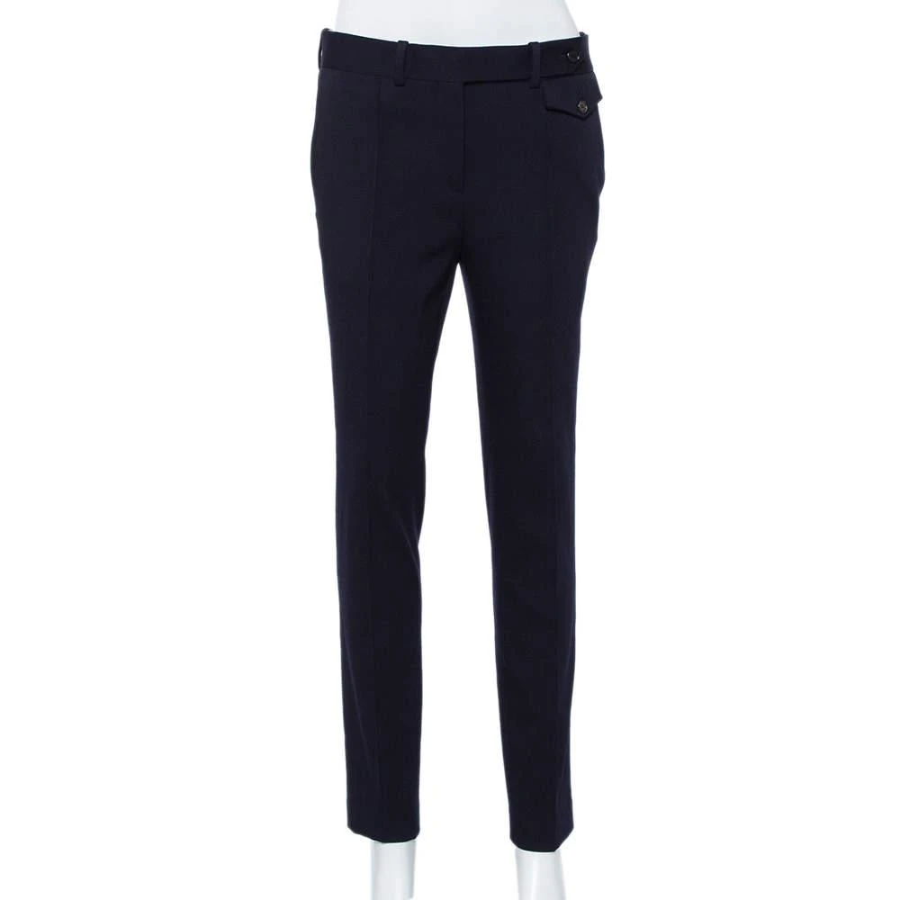 商品[二手商品] Celine|Celine Navy Blue Wool Tapered Leg Pants S,价格¥961,第1张图片