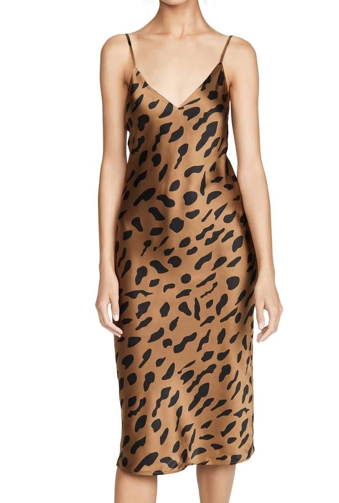 商品L'Agence|Jodie Slip Dress in Animal Print,价格¥2648,第1张图片