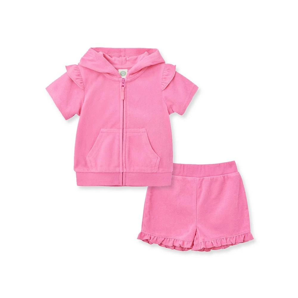 商品Little Me|Baby Girls Coordinating Terry Swim Cover-Up Set,价格¥81,第1张图片