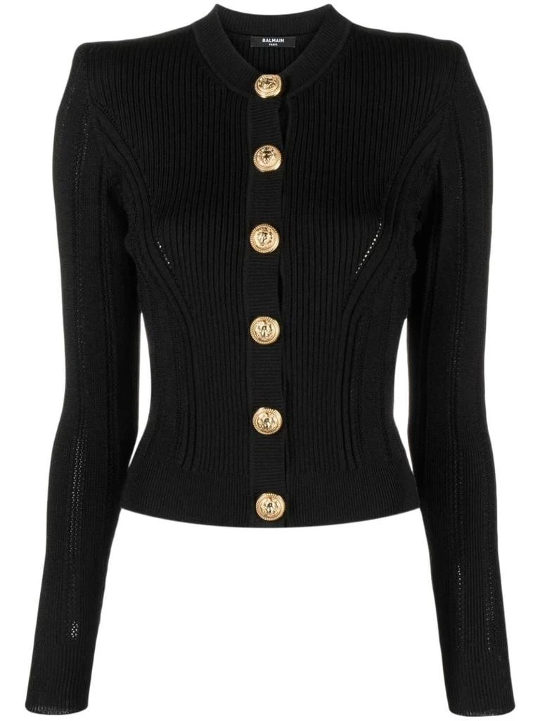 商品Balmain|Balmain women's black other materials cardigan,价格¥10722,第1张图片