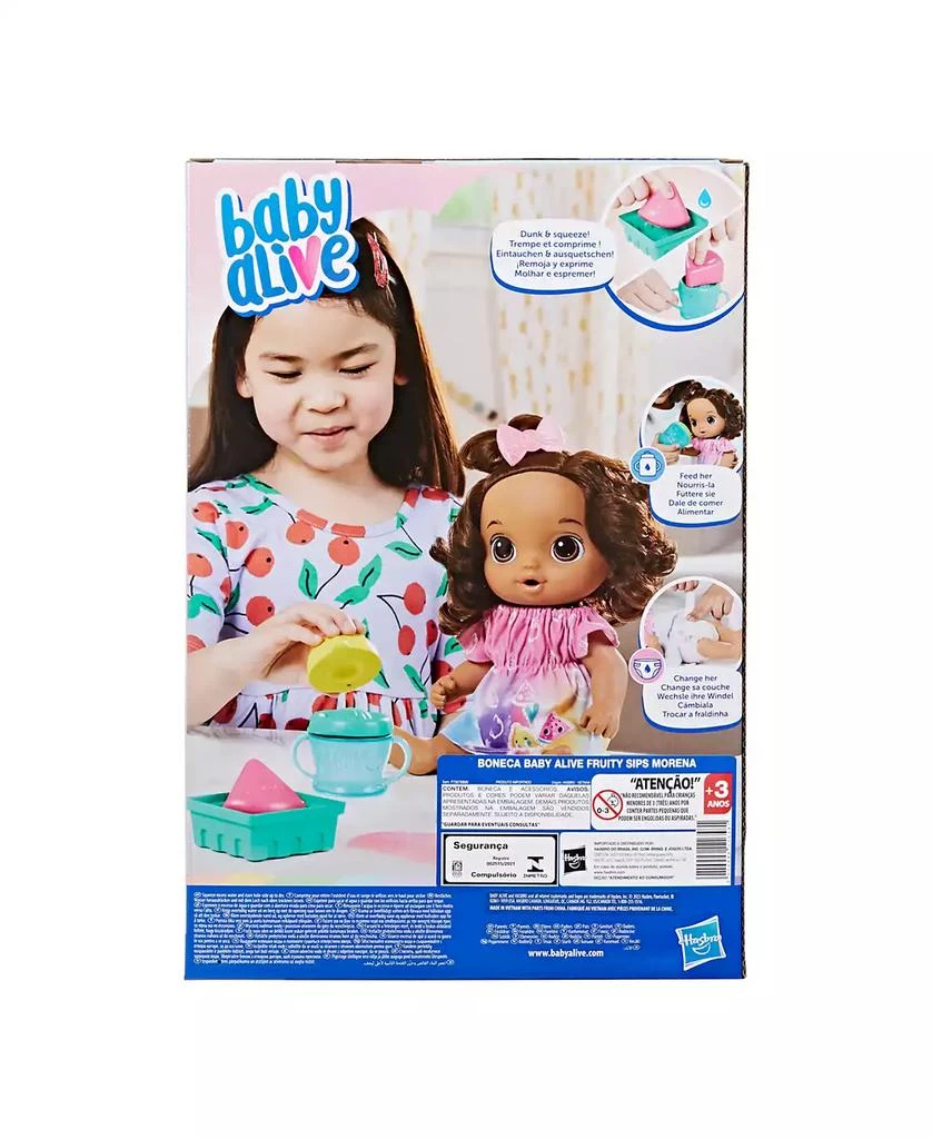 商品Baby Alive|Fruity Sips Doll, Lemon, Brown Hair,价格¥126,第3张图片详细描述