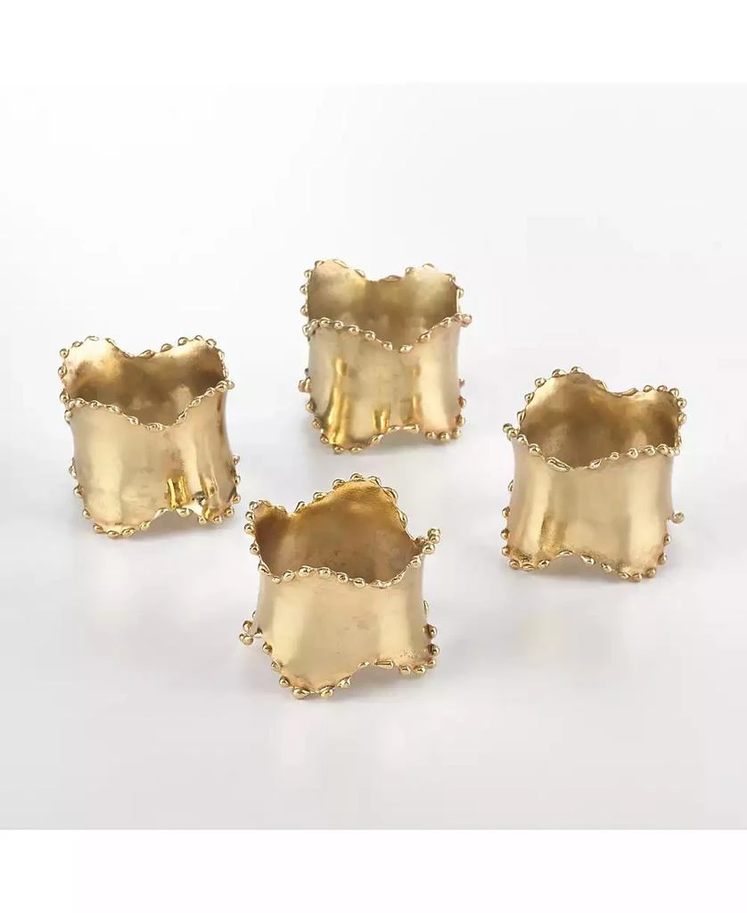 商品Saro Lifestyle|Napkin Ring Collection Classic Design Napkin Ring Set of 4, 2.5" x 1",价格¥169,第5张图片详细描述