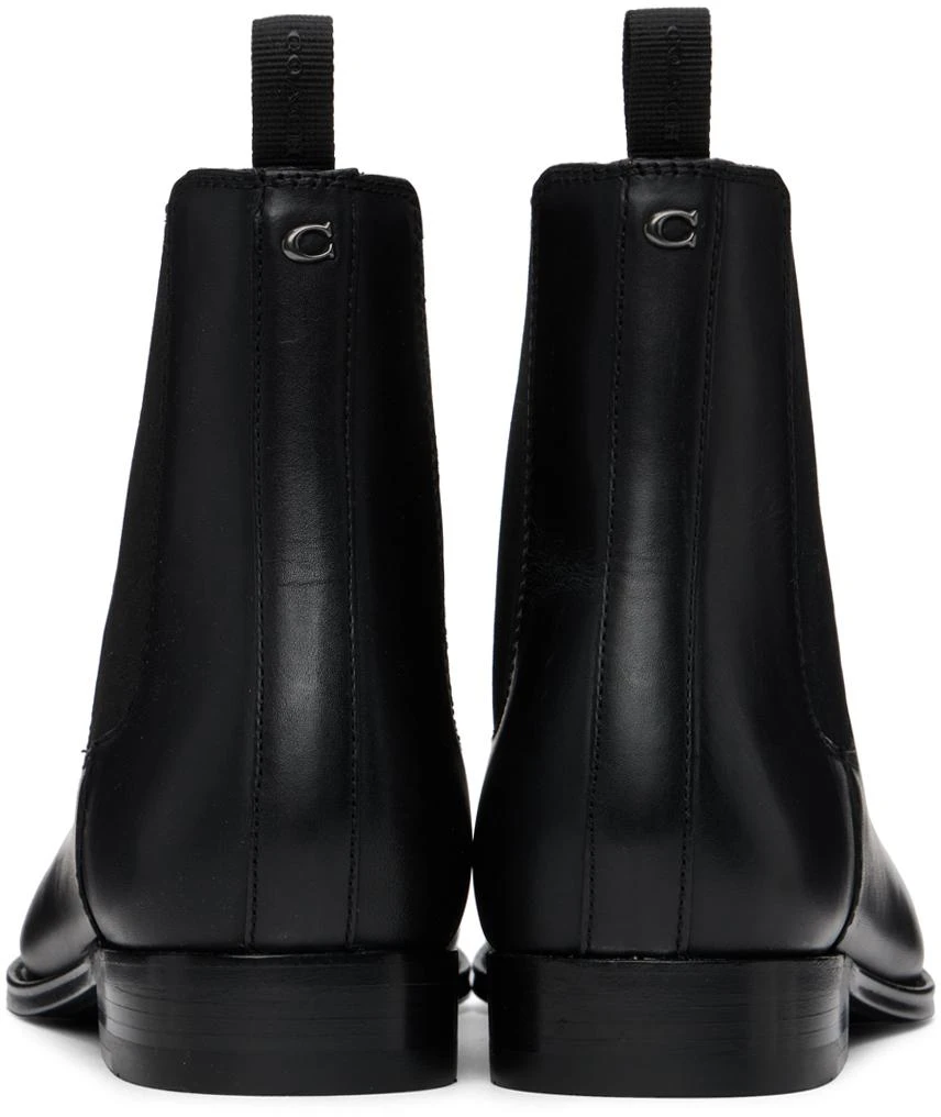 商品Coach|Black Metropolitan Chelsea Boots,价格¥2283,第2张图片详细描述