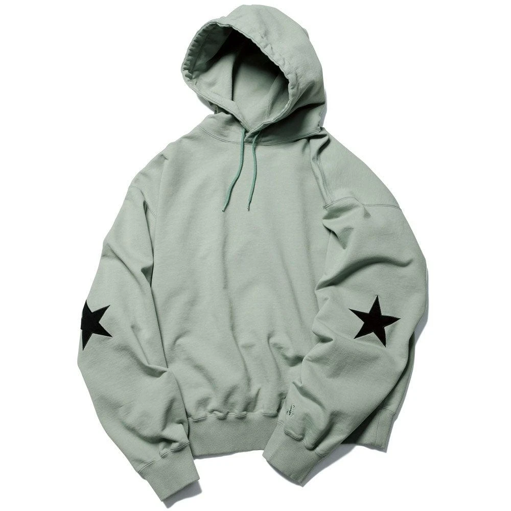 商品SOPHNET.|Star Elbow Patched Wide Sweat Hoodie 'Green',价格¥1436,第1张图片