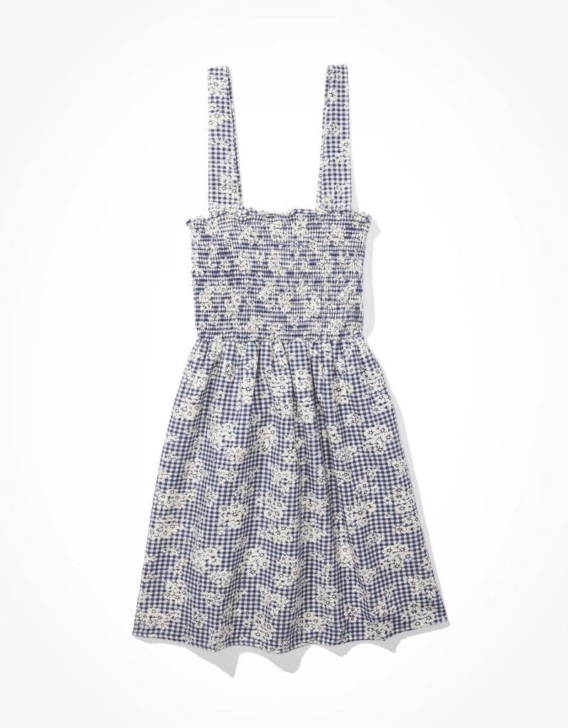 AE Smocked Cross-Back Mini Dress商品第5张图片规格展示