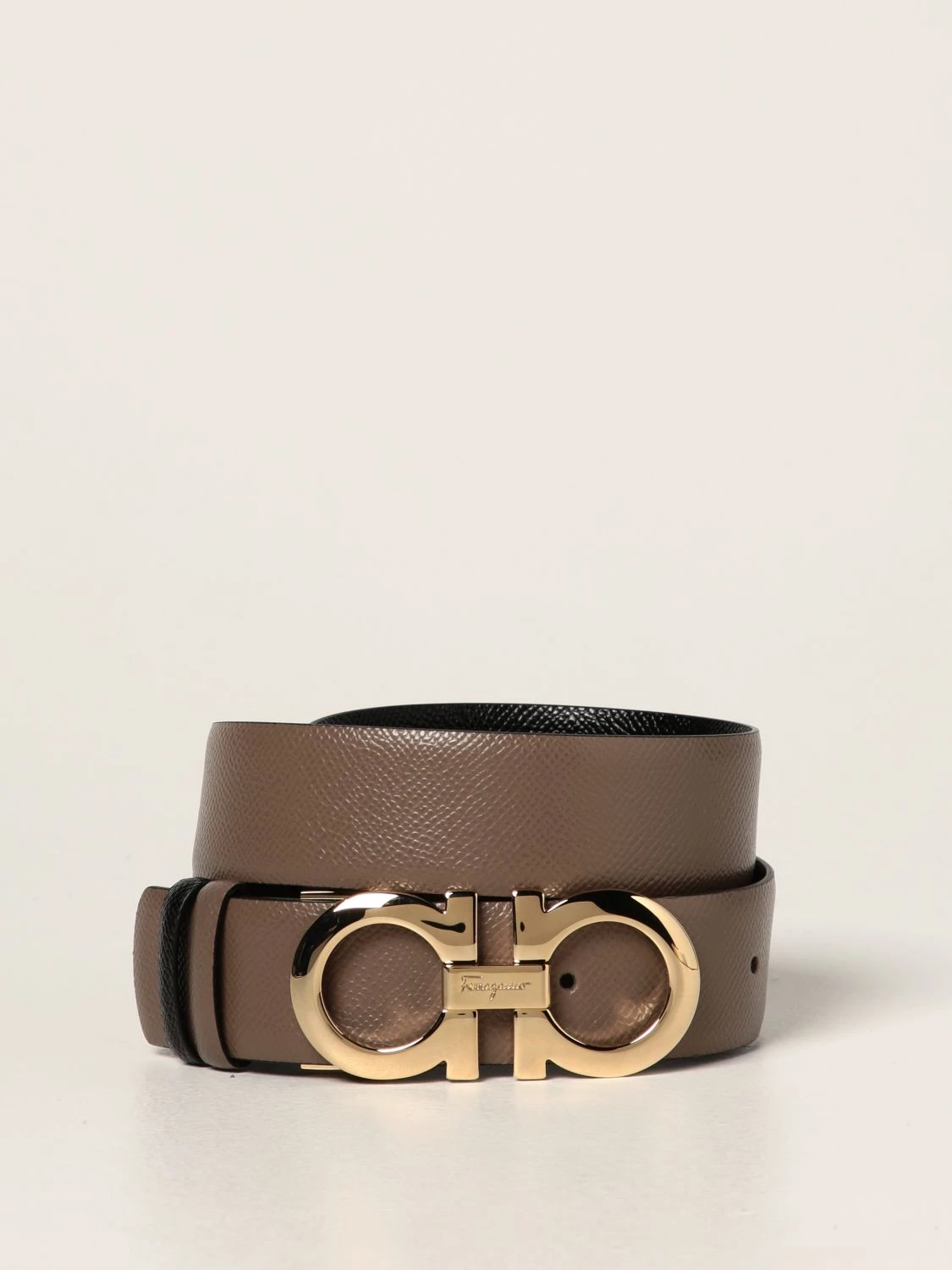 商品Salvatore Ferragamo|SALVATORE FERRAGAMO 女士双色小牛皮腰带 23-A564-715216,价格¥2291,第1张图片