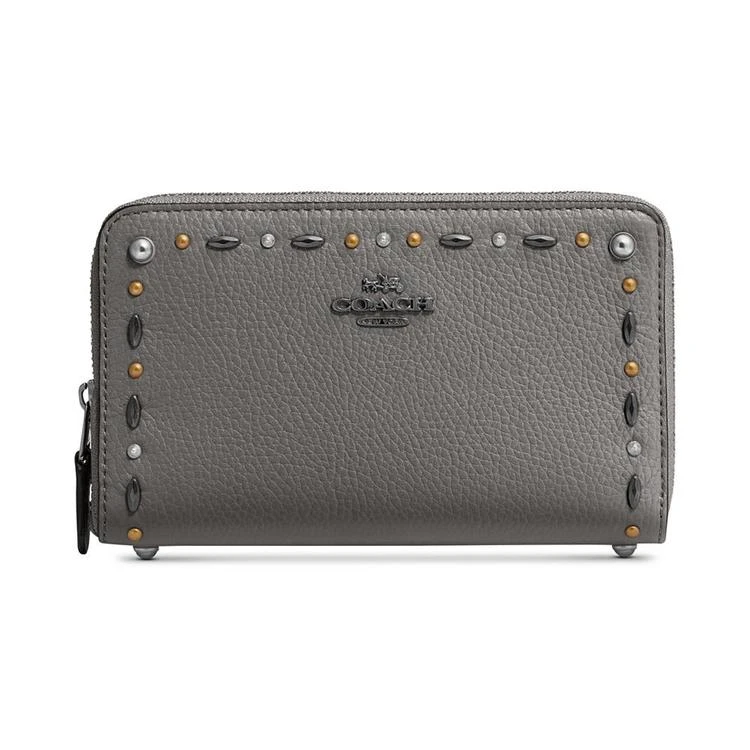 商品Coach|铆钉钻饰钱包,价格¥488,第1张图片