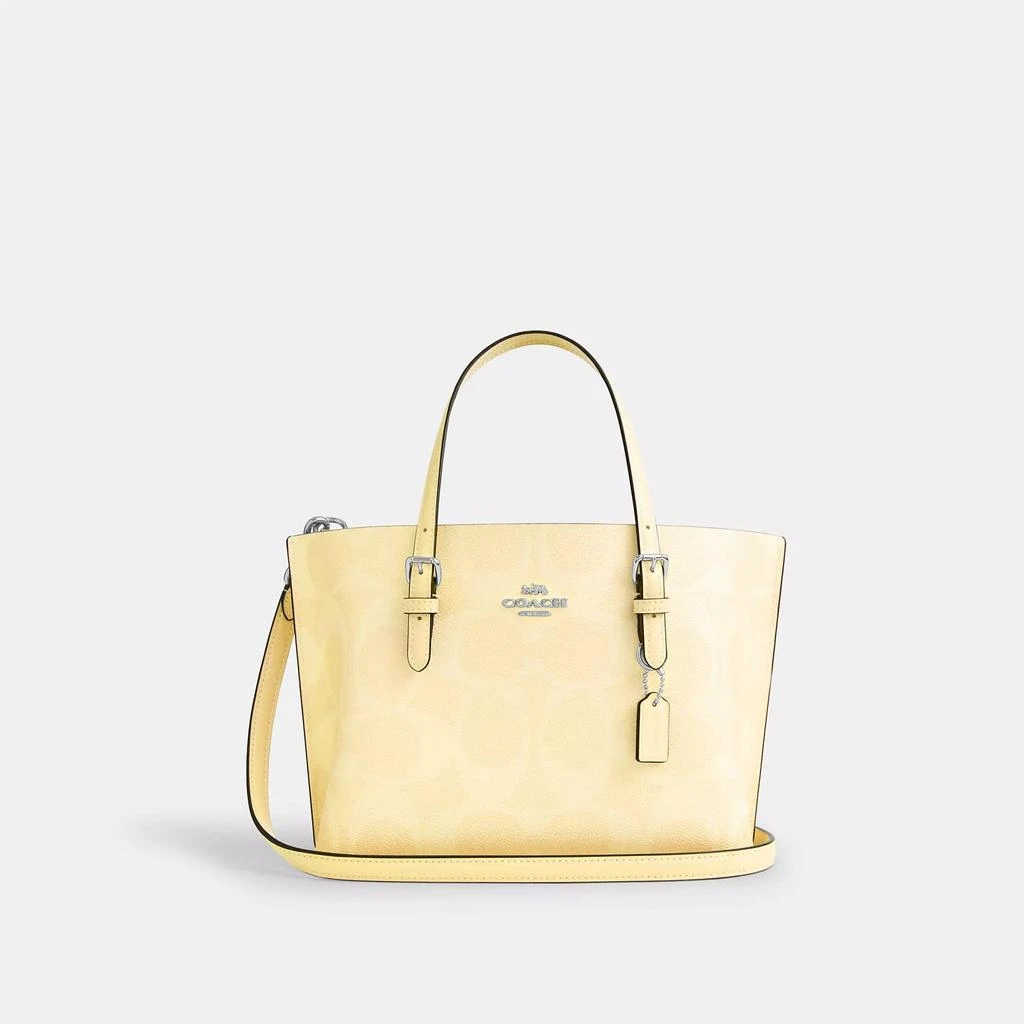商品Coach|Mollie Tote Bag 25 In Signature Canvas,价格¥1508,第1张图片