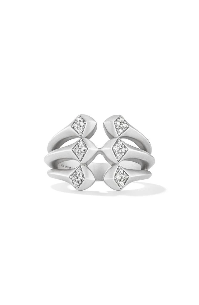 商品Judith Ripka|Iris Diamond Multi Band Ring,价格¥2627,第3张图片详细描述