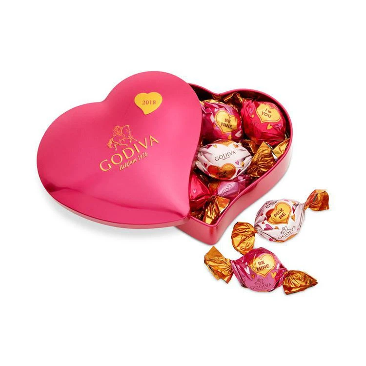 商品Godiva|2018 12-Pc. Truffles Heart Tin,价格¥112,第2张图片详细描述
