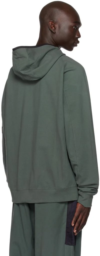 商品Y-3|Green & Black Paneled Hoodie,价格¥877,第3张图片详细描述