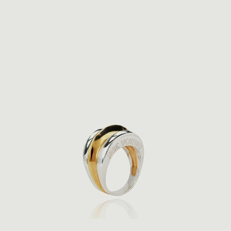 商品Jade Venturi|Silver and vermeil Gaia ring Vermeil et silver JADE VENTURI,价格¥2798,第1张图片