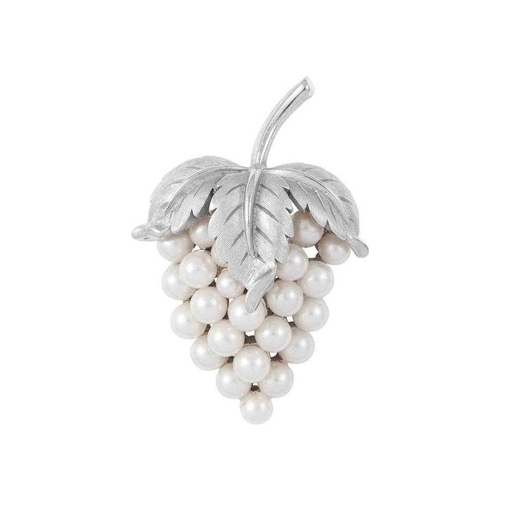 商品[二手中古商品] Susan Caplan Vintage|1960s vintage trifari faux pearl grape bunch brooch,价格¥2370,第1张图片
