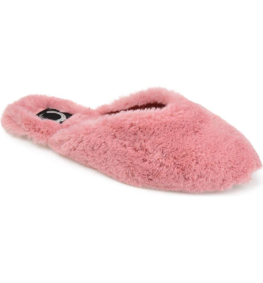 商品Journee Collection|JOURNEE Sundown Faux Fur Slipper,价格¥316,第1张图片