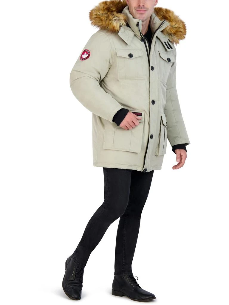 Mens Faux Fur Heavyweight Parka Coat 商品