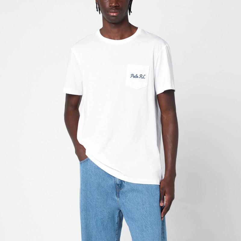 商品Ralph Lauren|White Polo Bear Custom Slim-Fit T-shirt,价格¥828,第1张图片