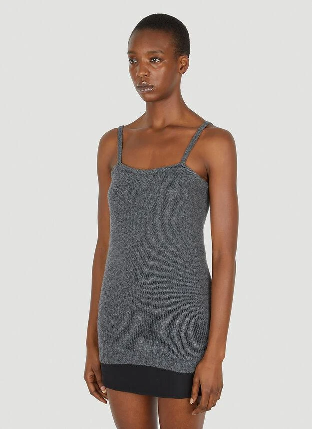 Detachable Shrug Camisole Sweater in Grey 商品