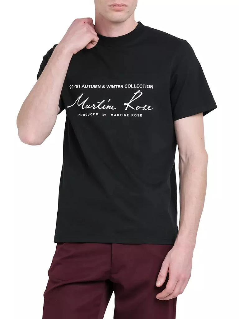 商品Martine Rose|Logo Cotton T-Shirt,价格¥621,第3张图片详细描述