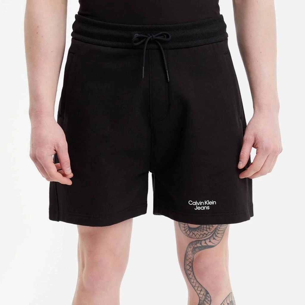 商品Calvin Klein|Calvin Klein Jeans Logo Hem Cotton Shorts,价格¥358,第1张图片