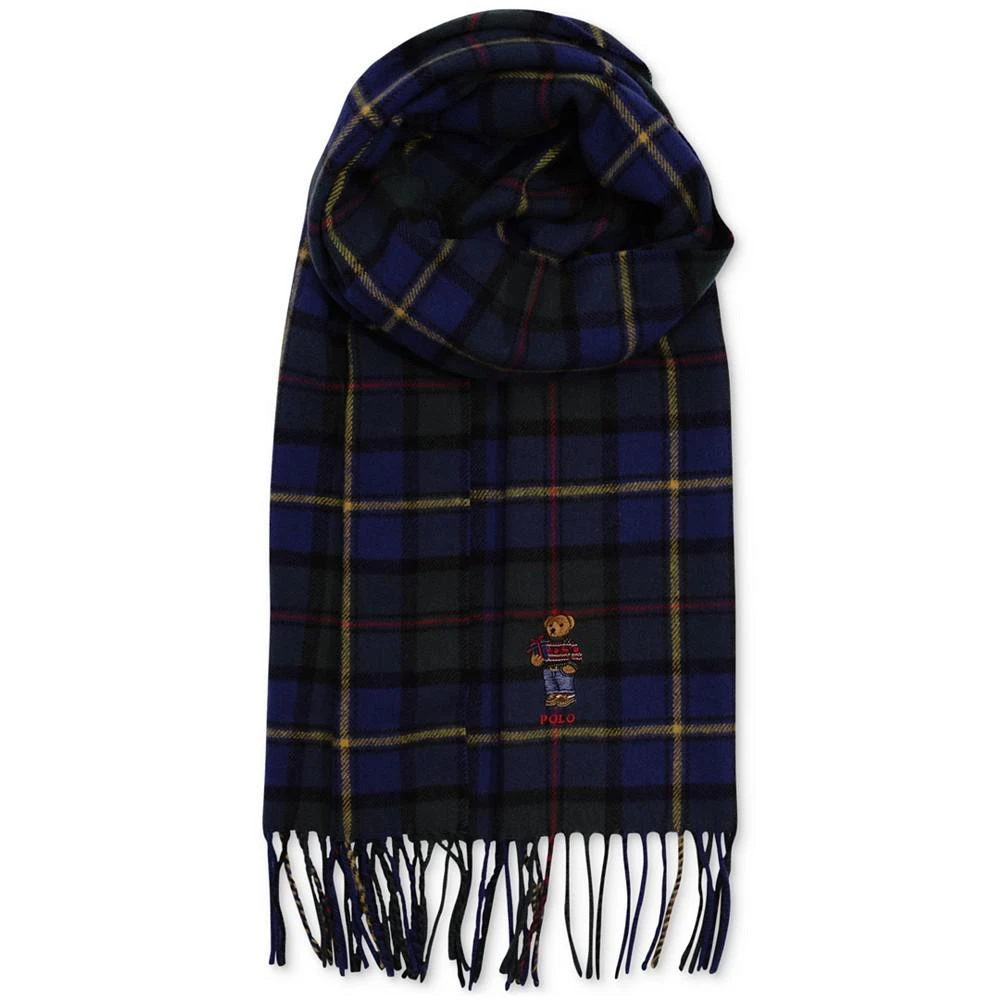 商品Ralph Lauren|Men's Tartan Bear Holiday Scarf,价格¥668,第2张图片详细描述