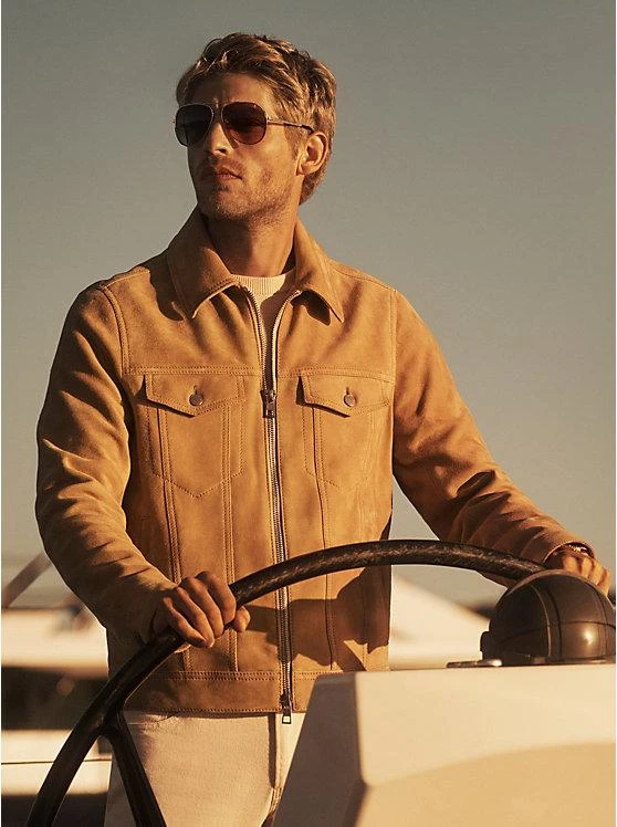 商品Michael Kors|Suede Zip-Up Trucker Jacket,价格¥2080,第3张图片详细描述