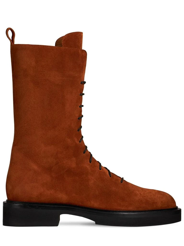 商品Khaite|35mm Conley Suede Ankle Boots,价格¥3779,第1张图片
