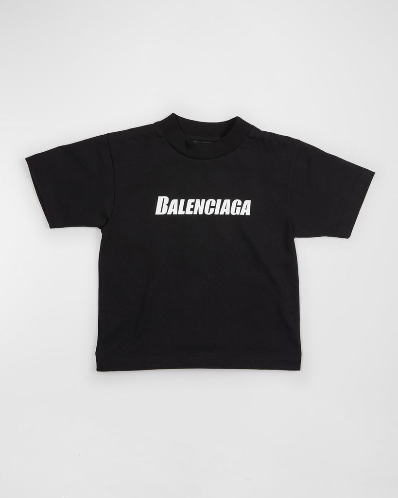 商品Balenciaga|Kid's Logo-Print Relaxed T-Shirt, Size 2-10,价格¥1663,第1张图片