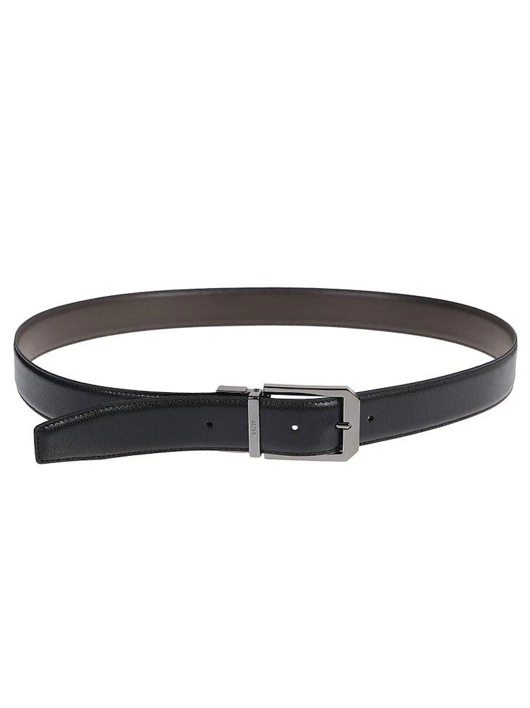 商品Zegna|Ermenegildo Zegna Logo Detailed Reversible Belt,价格¥1406,第1张图片