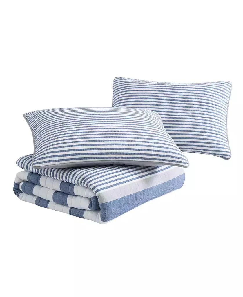 商品Nautica|Fairwater Reversible 3 Piece Quilt Set,价格¥657,第4张图片详细描述