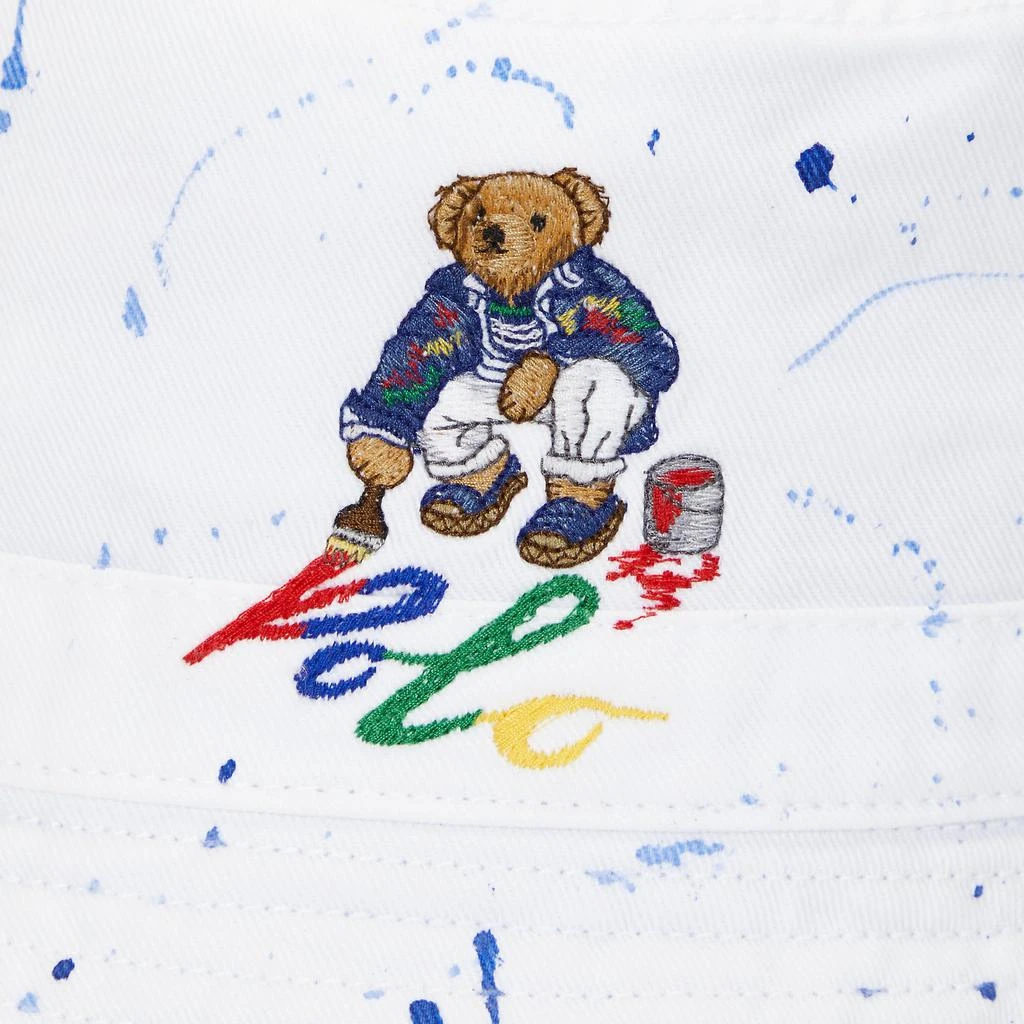 商品Ralph Lauren|Paint-Splatter Polo Bear Bucket Hat (Big Kid),价格¥337,第3张图片详细描述