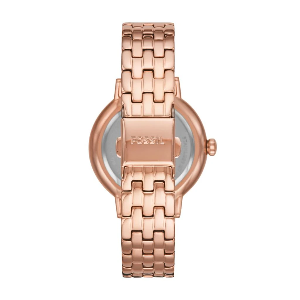 商品Fossil|Fossil Women's Reid Three-Hand, Rose Gold-Tone Stainless Steel Watch,价格¥407,第3张图片详细描述