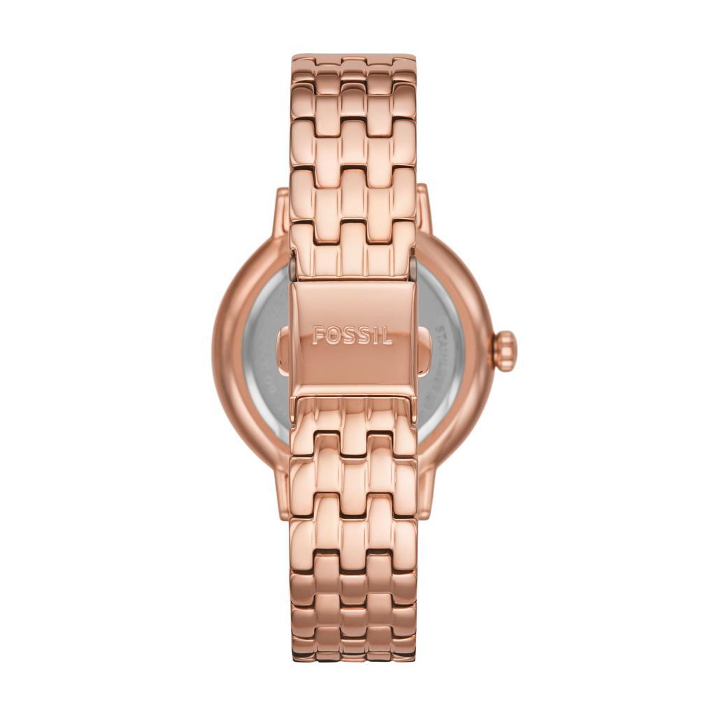 商品Fossil|Fossil Women's Reid Three-Hand, Rose Gold-Tone Stainless Steel Watch,价格¥444,第5张图片详细描述