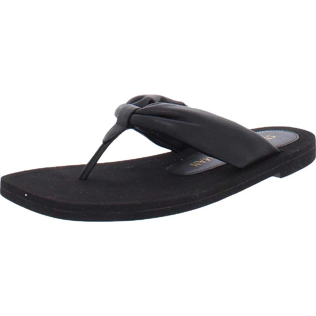 商品Stuart Weitzman|Stuart Weitzman Womens Cassie Faux Leather Slip-On Flip-Flops,价格¥323,第2张图片详细描述