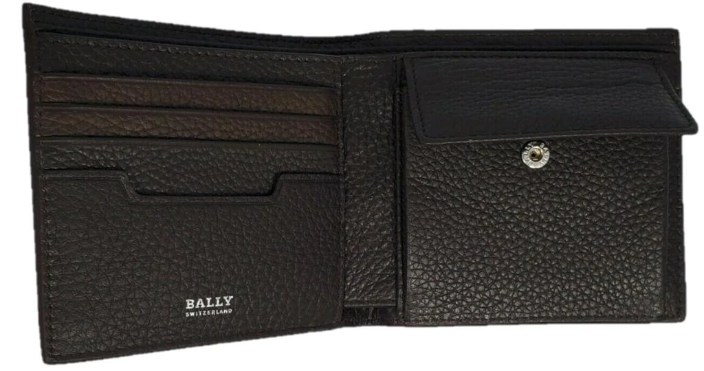 Bally Bally Myie Men's 6211560 Chocolate Embossed Leather Wallet 2
