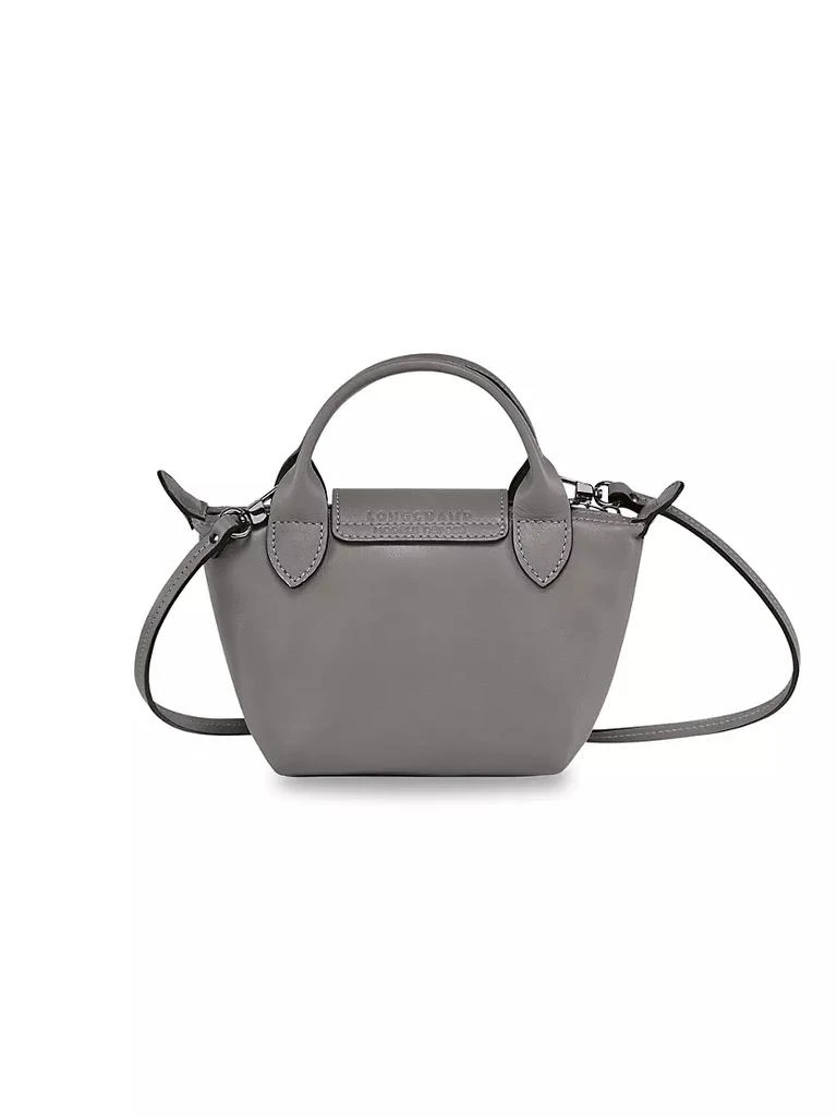 商品Longchamp|Small Le Pliage Leather Crossbody Tote,价格¥1861,第2张图片详细描述