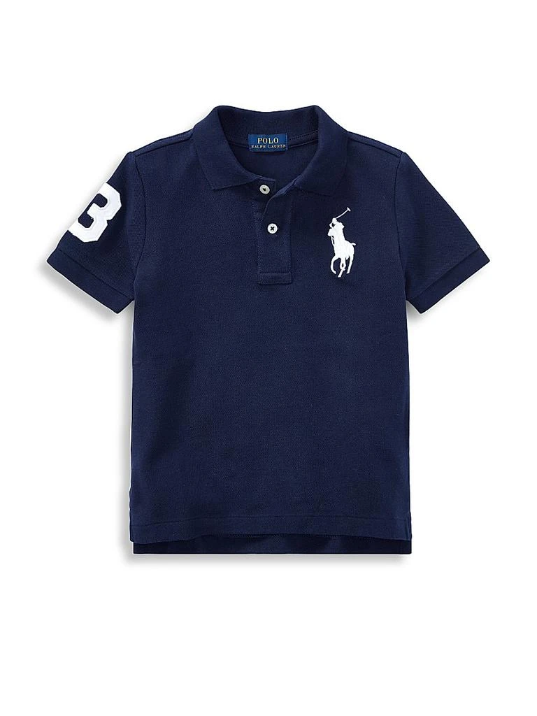商品Ralph Lauren|​Big Pony Cotton Mesh Polo,价格¥410,第1张图片