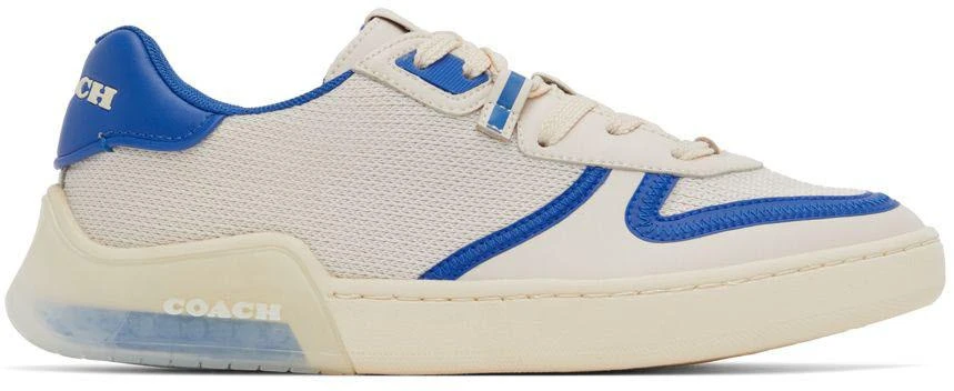 商品Coach|Off-White & Blue Citysole Court Sneakers,价格¥493,第1张图片