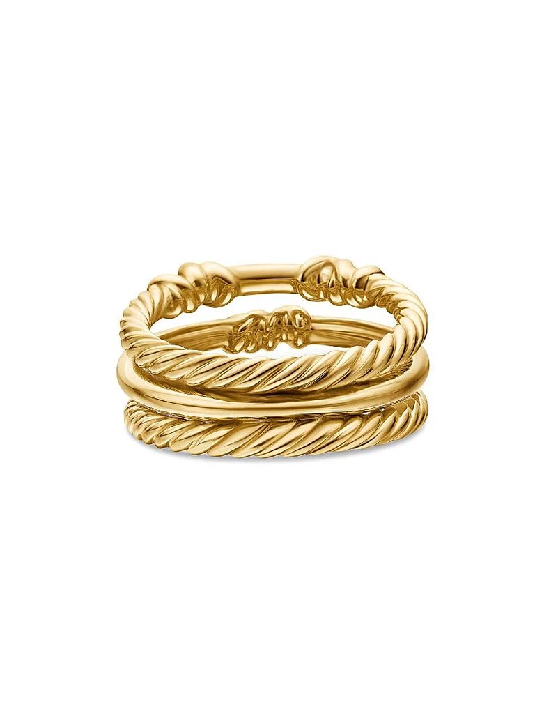 Petite Helena Wrap Three Row Ring in 18K Yellow Gold 商品