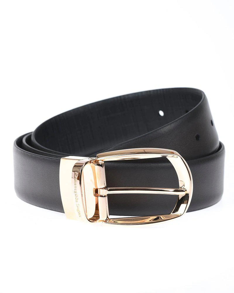 商品Zegna|Ermenegildo Zegna Double Logo Buckle Belt,价格¥3817,第1张图片