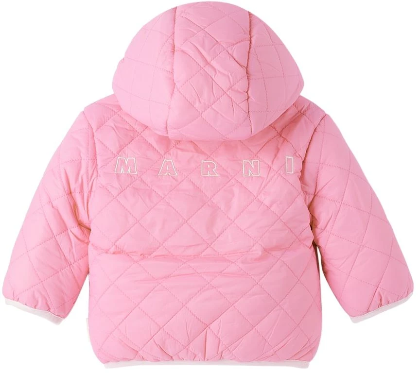 商品Marni|Baby Pink Hooded Jacket,价格¥671,第2张图片详细描述