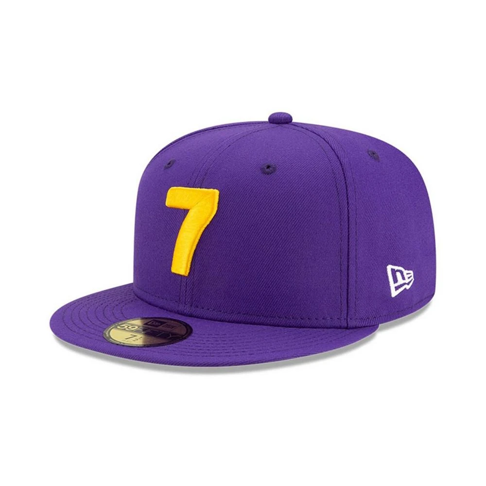 商品New Era|Men's Purple Los Angeles Lakers 7 OTC 59FIFTY Fitted Hat,价格¥301,第3张图片详细描述